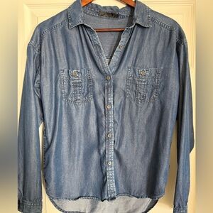 Blue updrift Prana button down shirt S